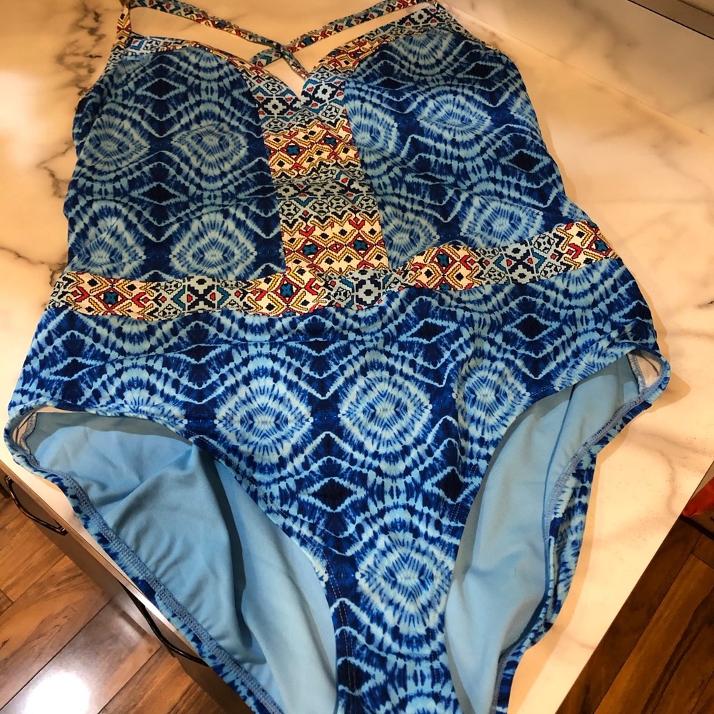 BLEU bathing suit . Never worn tye dyed beauty!